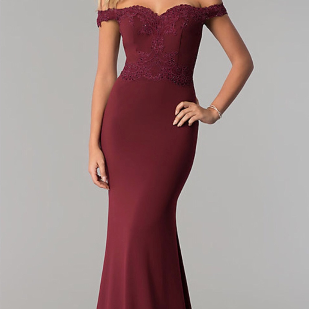 Burgundy Prom Dress